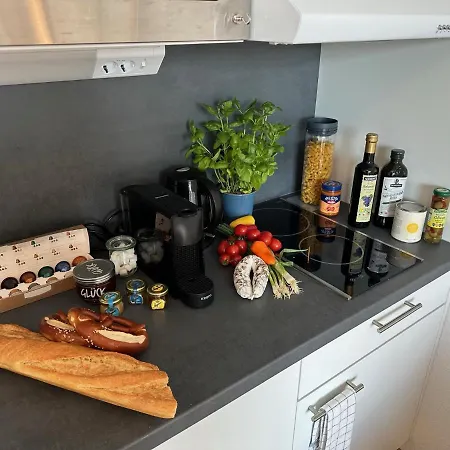 Stilvolles Und Modernes Mit Sonnigem Balkon In Flughafen- Und Messenaehe 31 Apartment *